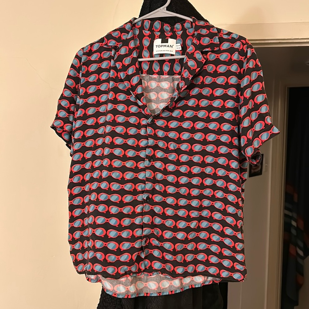 Topman Sunglasses Pattern Button Down - Picture 2 of 9